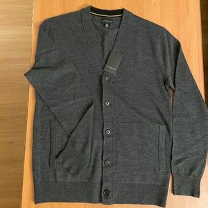 Club Monaco Gray Wool Cardigan Small